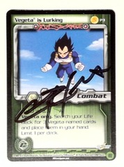 V1324: Vegeta is Lurking: P3: Limited: LP: Cell Games: Signed/Autographed: Christopher Sabat: Black